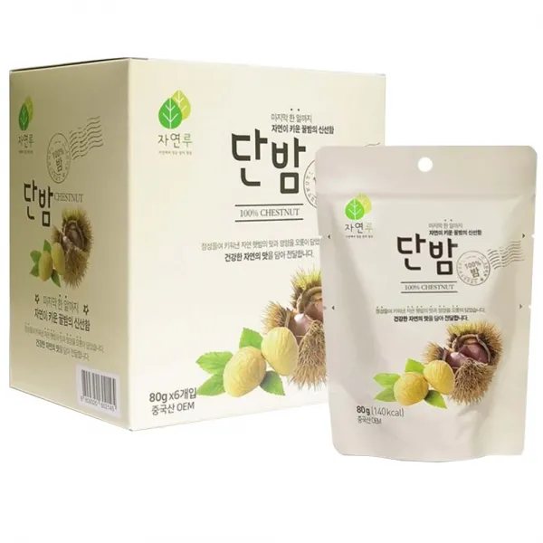 자연루 단밤, 80g, 6개