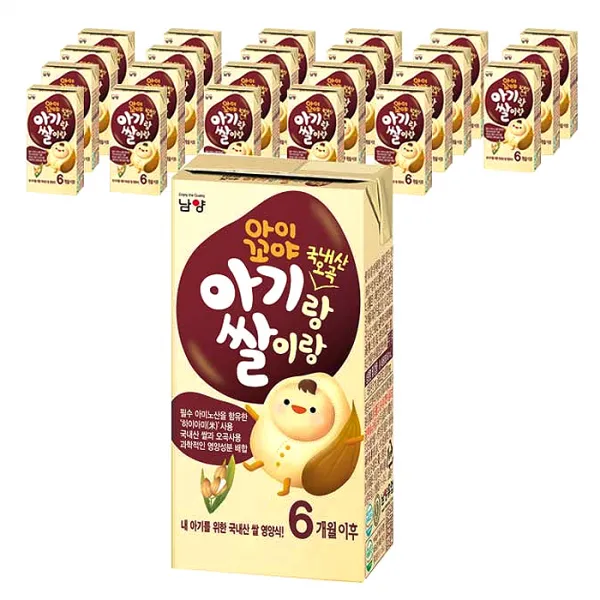 아기랑쌀이랑 유아두유 180 ml, 오곡, 24개