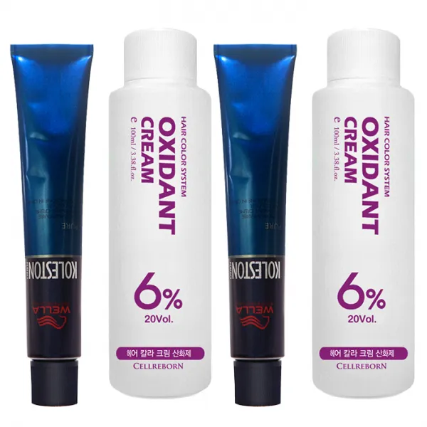 웰라 뉴콜레스톤 퍼펙트 퓨어컬러 염색제 80g + 산화제 100ml, 블루실버 10/88, 2세트