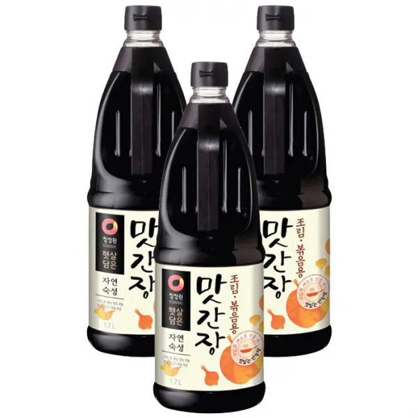 청정원 햇살담은 맛간장 조림볶음용 1.7l 3개