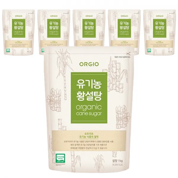 오르지오 유기농 황설탕 1kg 6개