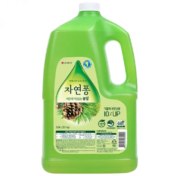 자연퐁 찌든때 걱정없는 솔잎 주방세제, 3040ml, 1개