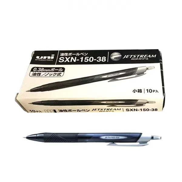 유니 제트스트림 볼펜 0.38mm, 블랙, 10개입