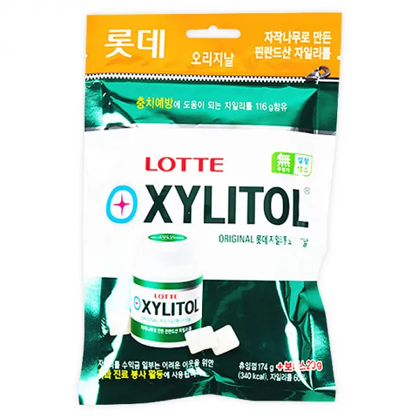 롯데자일리톨 오리지날 껌 리필, 194g, 1개