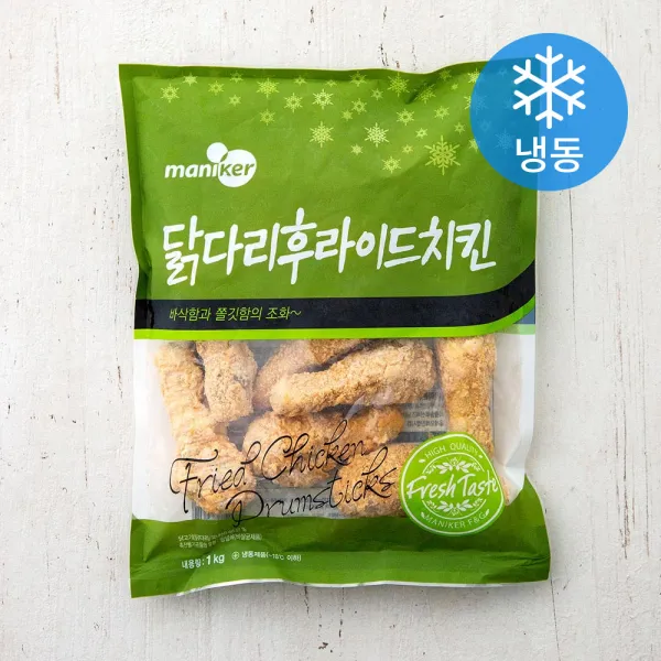 마니커에프앤지 닭다리후라이드치킨 (냉동), 1kg, 1개