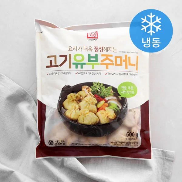 한성기업 고기 유부주머니, 600g, 1개