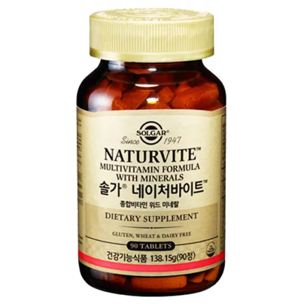 솔가 네이처바이트 종합비타민 위드 미네랄, 90정, 1개