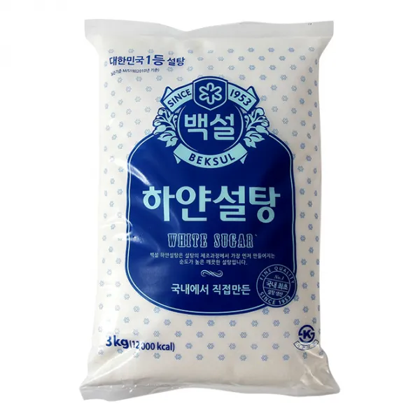 백설 하얀설탕, 3kg, 1개