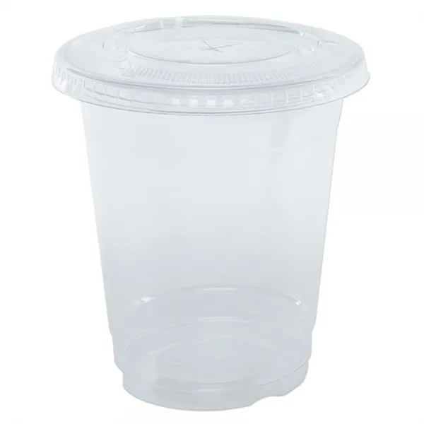 원타임팩 테이크아웃 아이스컵 410 ml + 평형뚜껑 세트, 100개입, 1세트