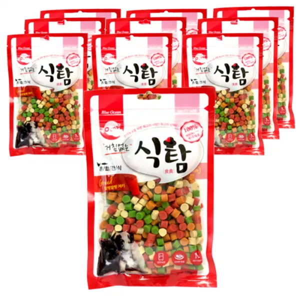 거침없는 식탐 강아지 간식 10p, 혼합간식, 1개