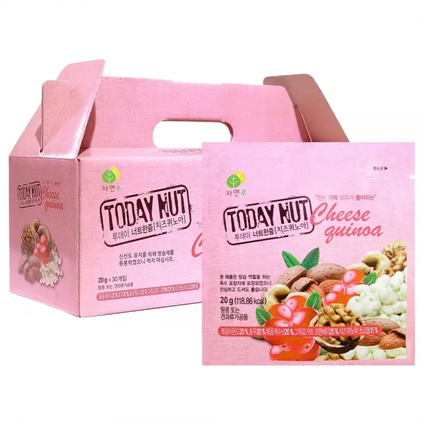 투데이넛 너트한줌 치즈퀴노아 견과 선물세트 30개입 600g 1세트