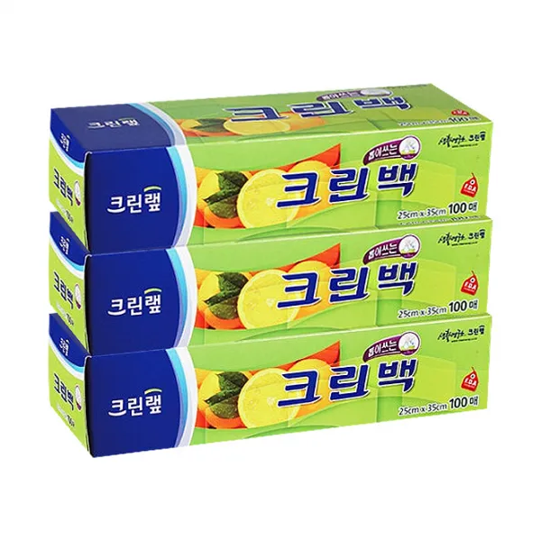 크린랲 크린백 중 25cm x 35cm, 100매입, 3개
