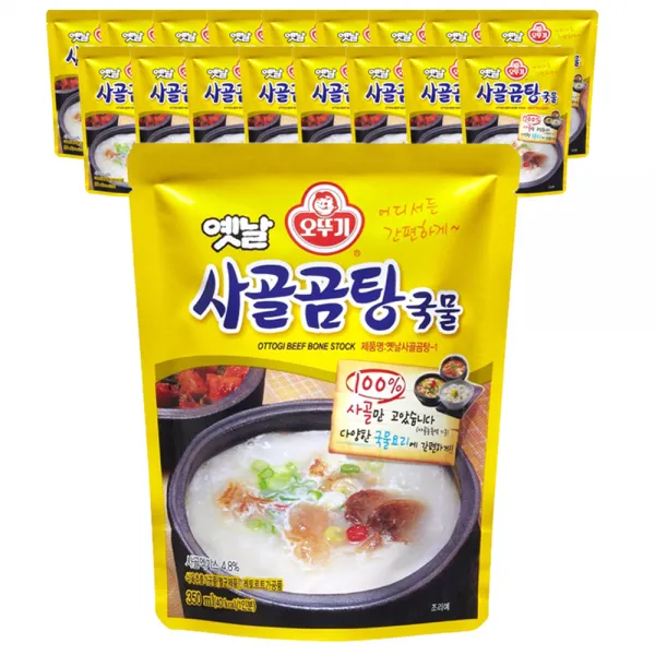 오뚜기 옛날 사골곰탕 국물, 350ml, 18개