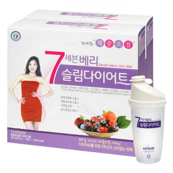 한미양행 세븐베리 슬림 다이어트 쉐이크 + 전용쉐이커 세트 2종 1세트