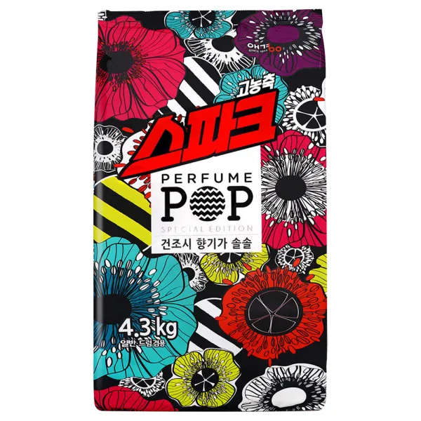 스파크 고농축 퍼퓸팝 분말세제, 4.3kg, 1개
