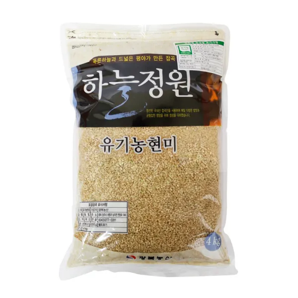 광복농산 하늘정원 유기농 현미, 4kg, 1개