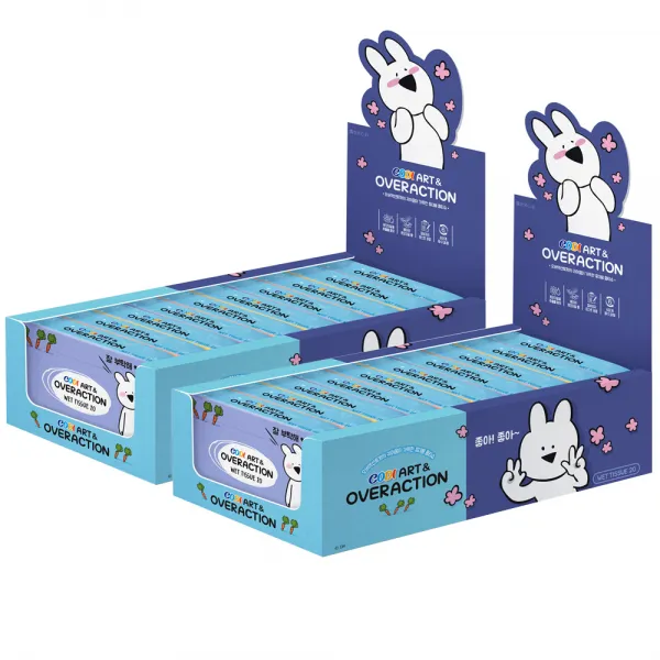 코디 아트앤 오버액션토끼 물티슈 휴대용, 20매입, 20팩