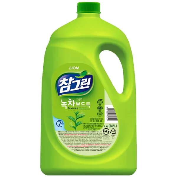 참그린 녹차 뽀드득 주방세제, 4kg, 1개