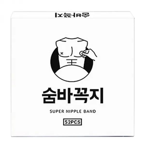 숨바꼭지 남성용 니플밴드 투명색 52매입