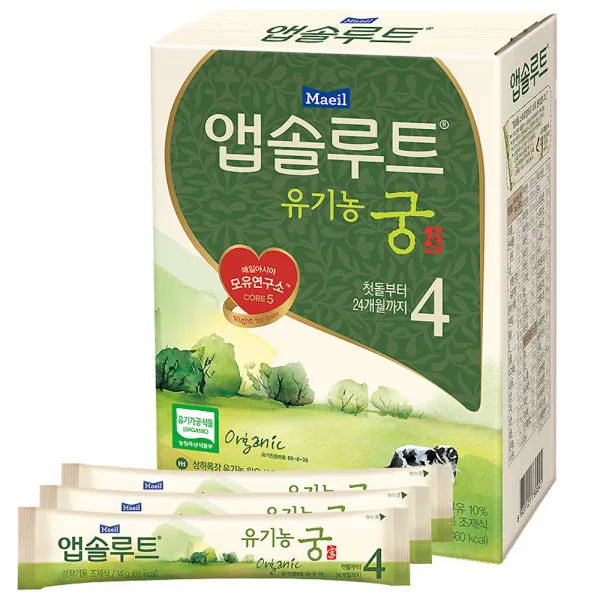 앱솔루트 유기농 궁 스틱분유 4단계, 20개입, 1개