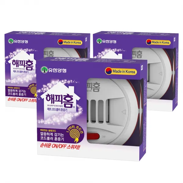 해피홈 매트 코드롤러 훈증기 X 3개 단일상품