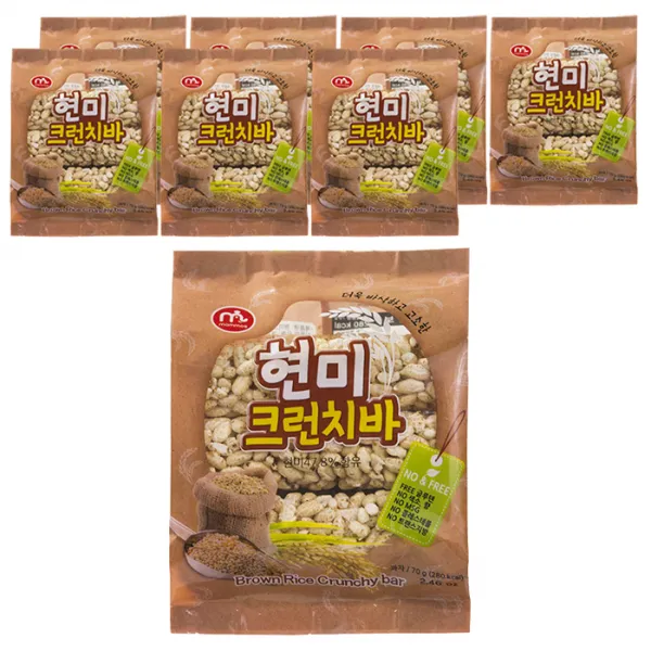 맘모스제과 현미 크런치바 70g 8개입