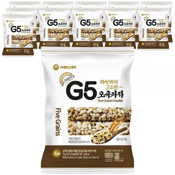 맘모스제과 G5 오곡과자 70g 12개