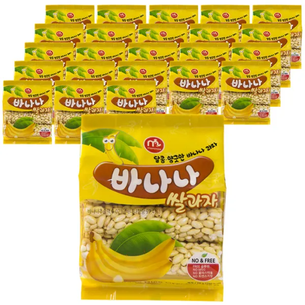 맘모스제과 바나나 쌀과자, 70g, 24개입