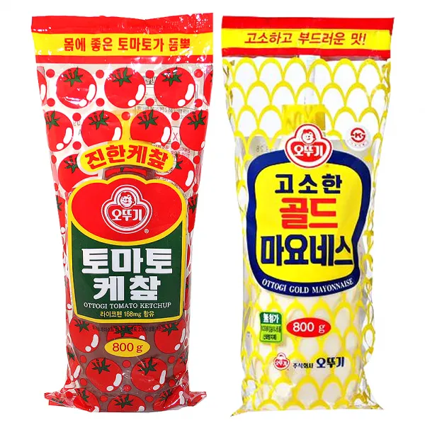 오뚜기 토마토 케찹 800g + 골드 마요네즈 800g, 1세트