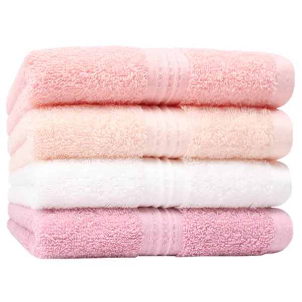 송월타월 솔리드 세면 수건 120g 20수 면사, 주황, 살구, 아이보리, 분홍, 4개