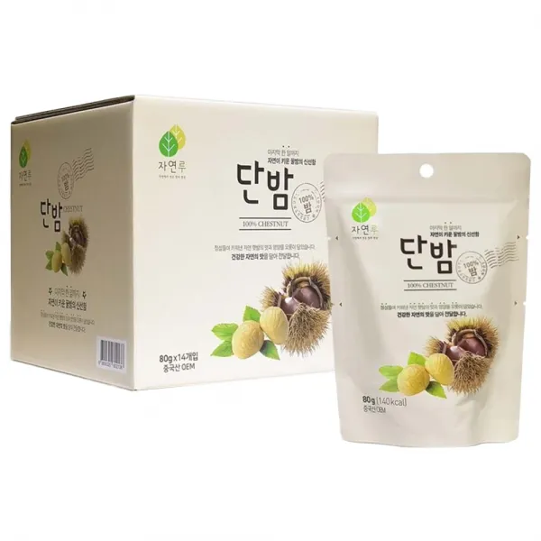 자연루 단밤, 80g, 14개
