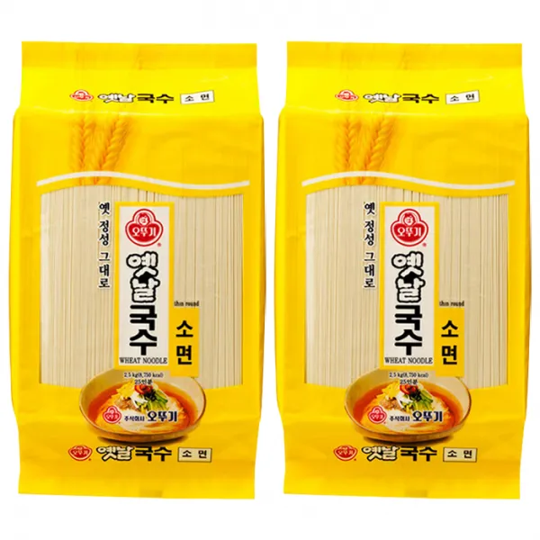 오뚜기옛날 국수 소면, 2.5kg, 2개