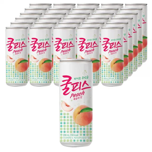 쿨피스 복숭아맛, 230ml, 60개