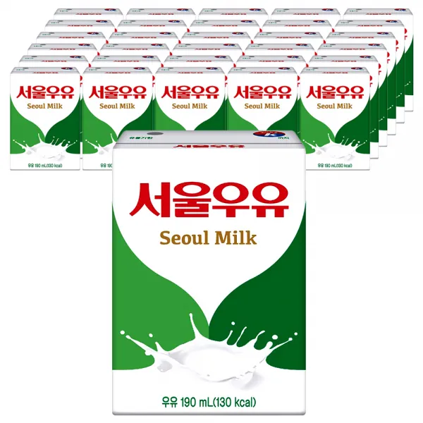 서울우유 멸균 흰우유 190ml 48팩