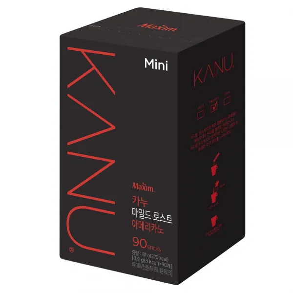 카누 미니 마일드 로스트 아메리카노, 0.9g, 90개