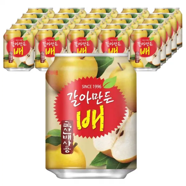 해태음료 갈아만든 배, 238ml, 72개