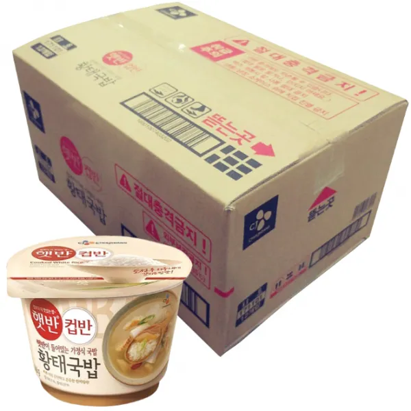햇반 컵반 황태국밥, 169.2g, 12개