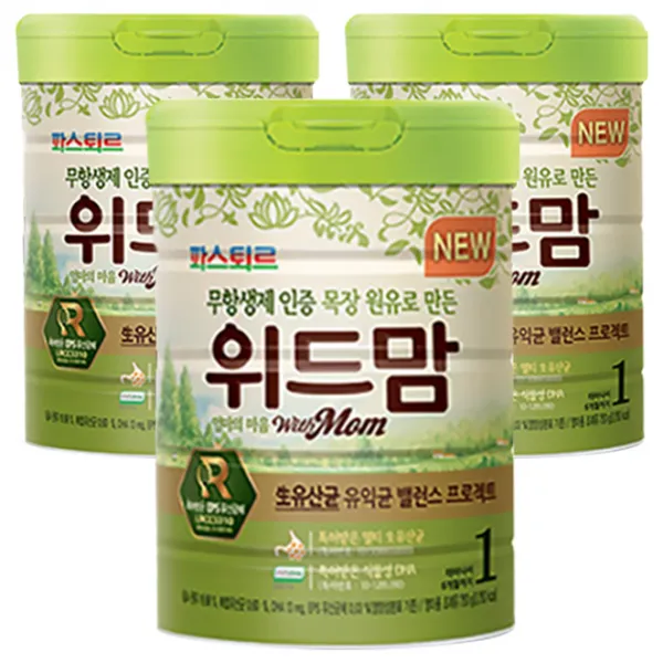 위드맘 무항생제 분유 1단계 750g 3캔