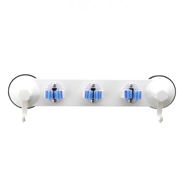마이다락 진공흡착 청소도구걸이3칸, 화이트, 1개