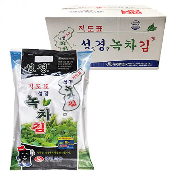 성경식품 지도표 성경 녹차김, 60g, 20개입