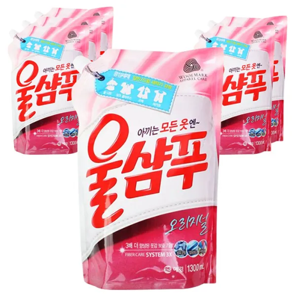 울샴푸 애경 오리지널 리필형 1.3l 6개