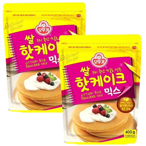 오뚜기 쌀핫케이크 믹스 400g 2개
