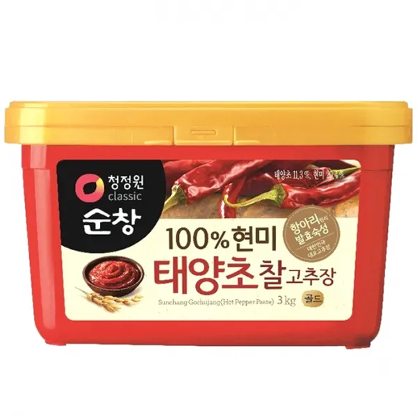 청정원순창 100% 현미 태양초 찰고추장, 3kg, 1개