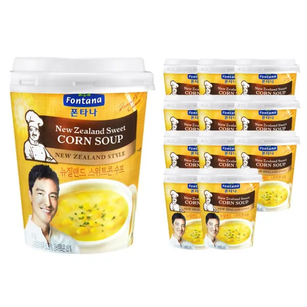 폰타나 뉴질랜드 콘치즈 컵수프 20g 12개입