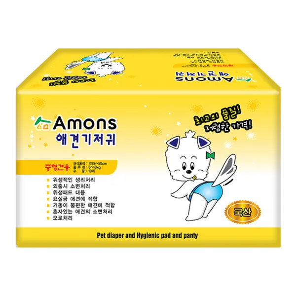 아몬스 암컷용 애견 기저귀 10매입, 중형, 1개