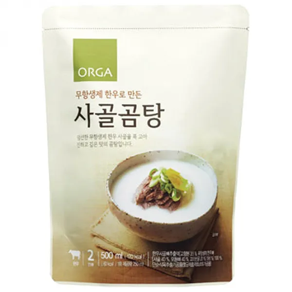 올가 무항생제 한우로 만든 사골곰탕, 500g, 1개