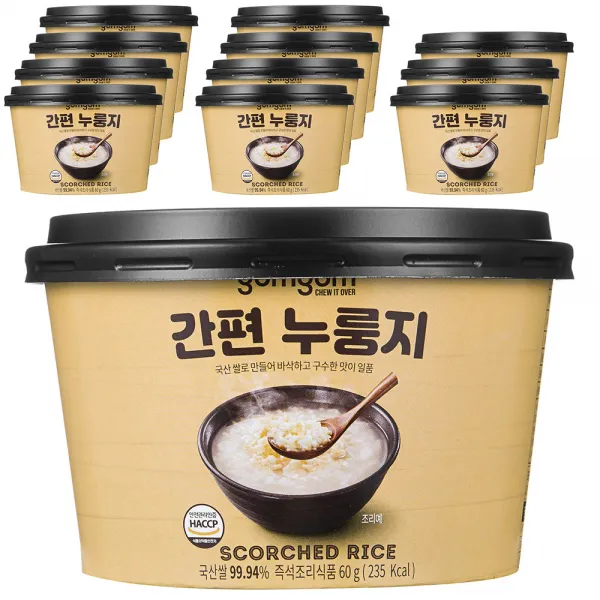 곰곰 구수한 간편 누룽지, 60g, 12개입