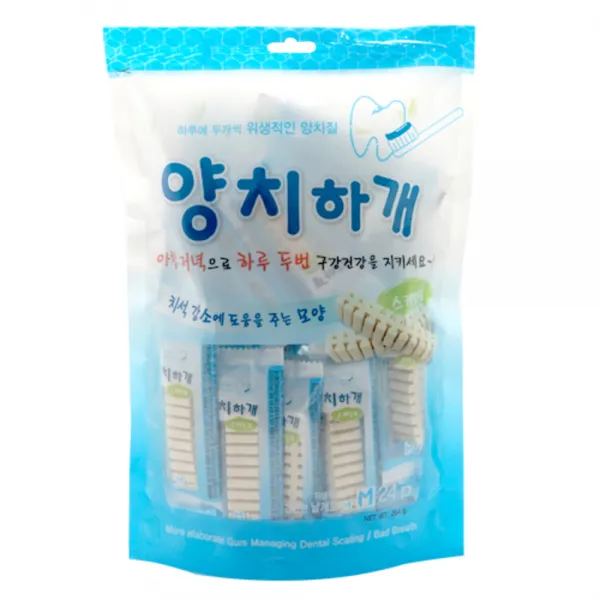양치하개 반려견 덴탈껌 24개입, 스케일링, 1개