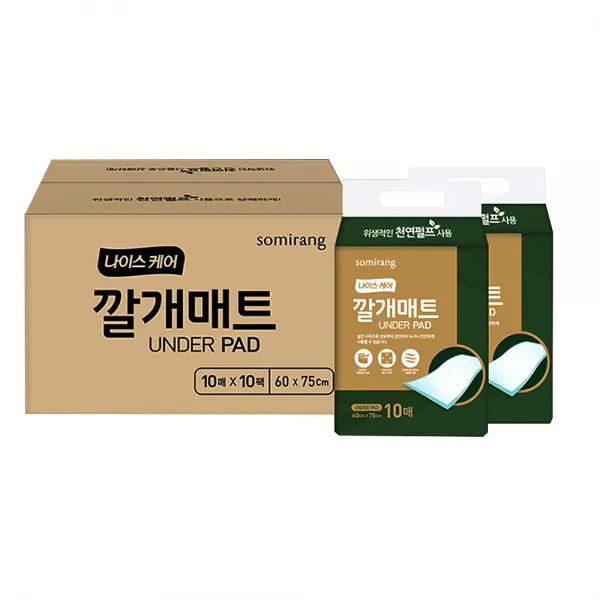 소미랑 성인용 나이스케어 깔개매트, 10매입, 10팩