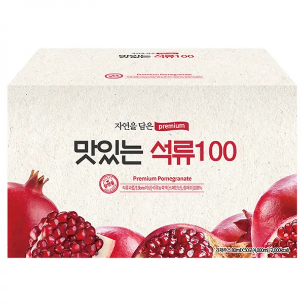 황토농원 맛있는 석류100 건강즙, 80ml, 50포